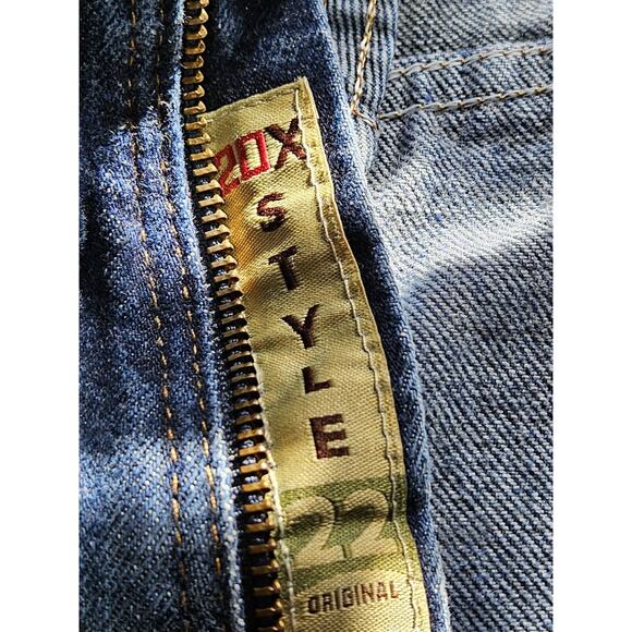 Wrangler 20x Jeans Mens 38x30 Blue Style 22 Vintage Dark Wash Denim - Picture 6 of 13